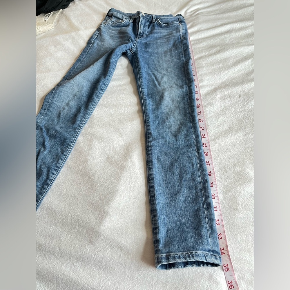 Citizens Of Humanity Rocket Crop High Rise Skinny Jeans Sz 24 Minimalist Classic - Picture 12 of 14